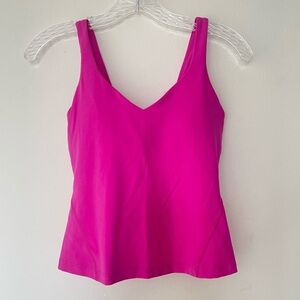 LULULEMON Align Waist Length Tank Size 4 A/B Cup Nulu 💓 Sonic Pink